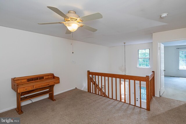 36F Needham Way, Princeton, NJ 08540 - hall featuring carpet and an upstairs landing