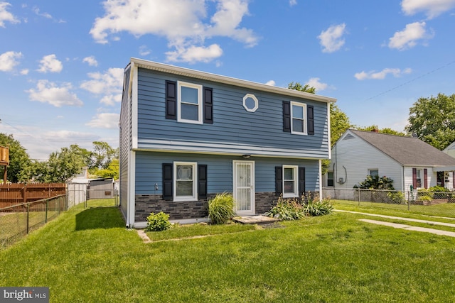 3135 Sollers Point Rd, Baltimore, MD 21222 - colonial inspired home featuring stone siding