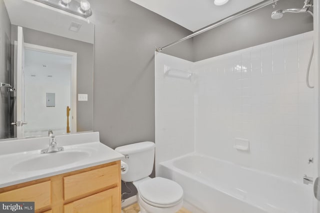 43413 Countrywalk Ct, Ashburn, VA 20147 - bathroom with toilet, vanity, and shower / washtub combination