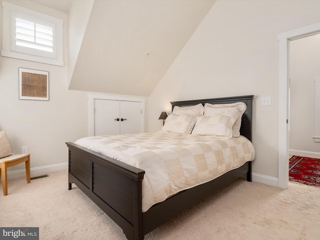 816 Bay Ridge Ave, Annapolis, MD 21403 - bedroom with light carpet, baseboards, and a closet