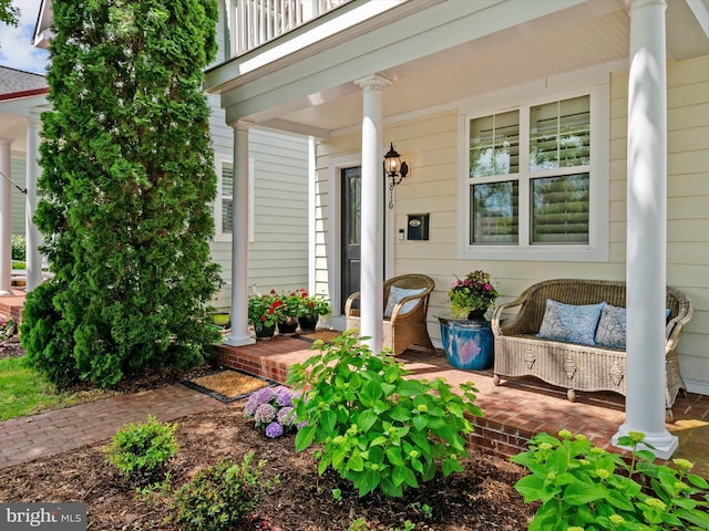 816 Bay Ridge Ave, Annapolis, MD 21403 - view of exterior entry with covered porch and outdoor lounge area