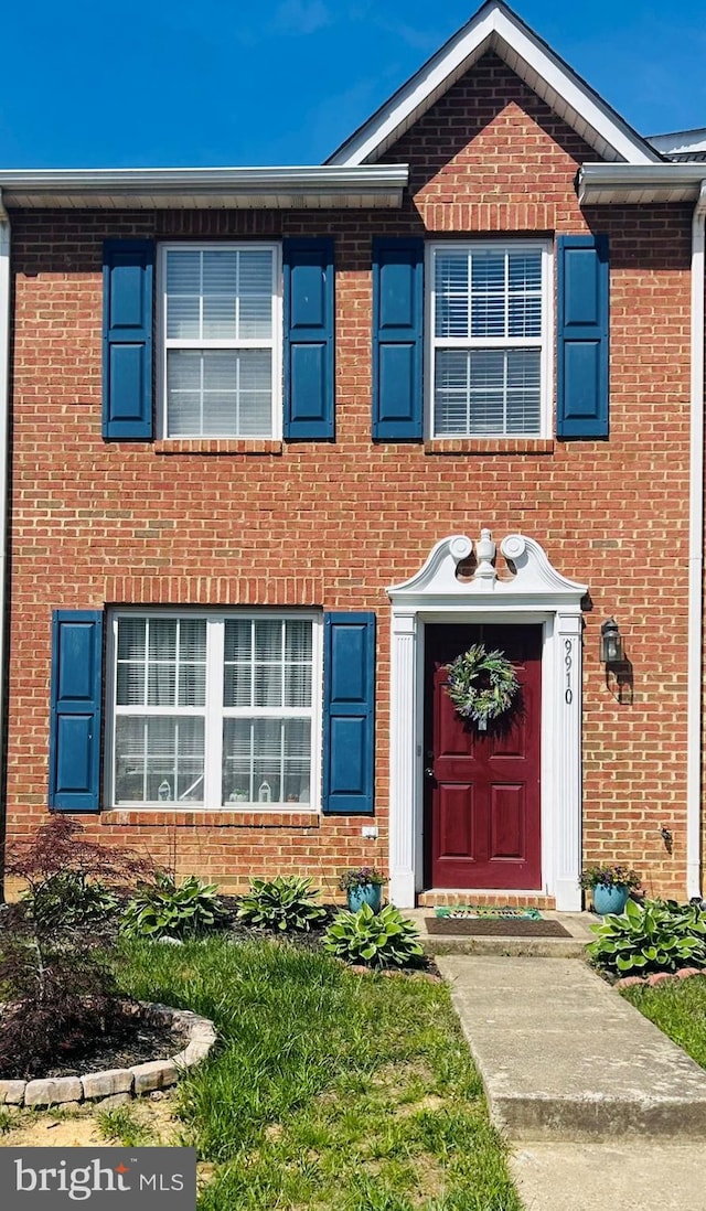 9910 Warwick Pl, Fredericksburg, VA 22408 - view of front of home with brick siding