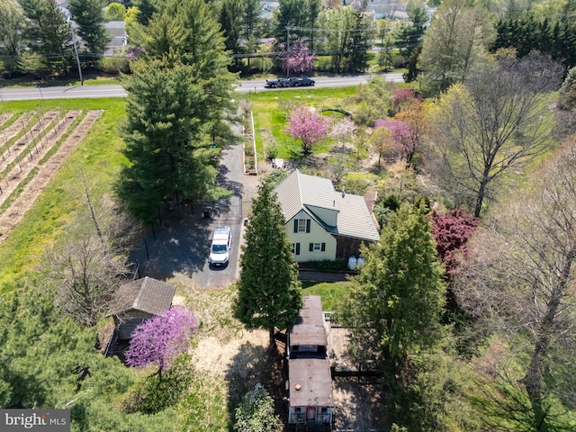 view from above of property