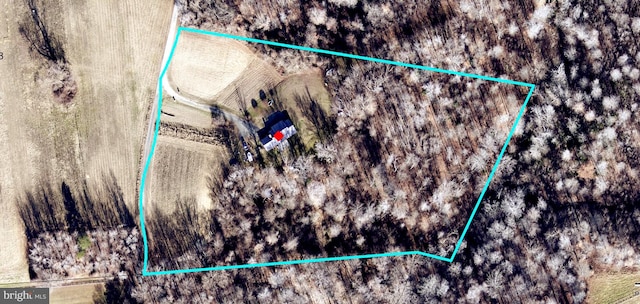 13245 Croom Rd, Upper Marlboro, MD 20772 - aerial overview of property's location featuring property parcel outlined