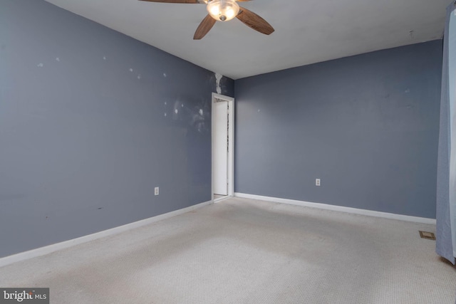 84 Transverse Unit 84, Middle River, MD 21220 - spare room with ceiling fan, carpet, and baseboards