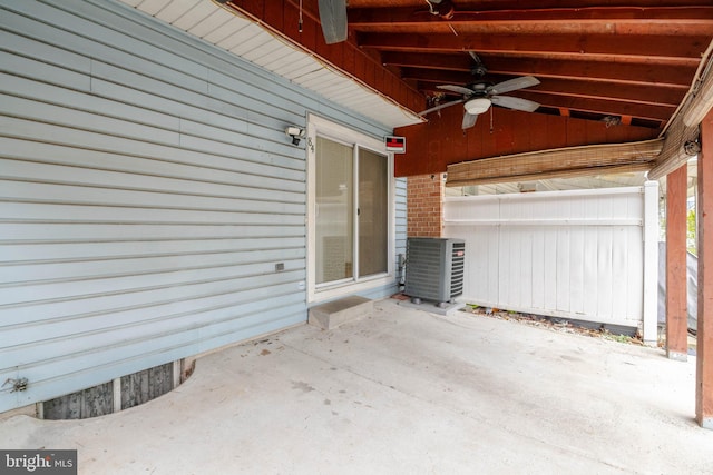 84 Transverse Unit 84, Middle River, MD 21220 - view of patio / terrace with a ceiling fan
