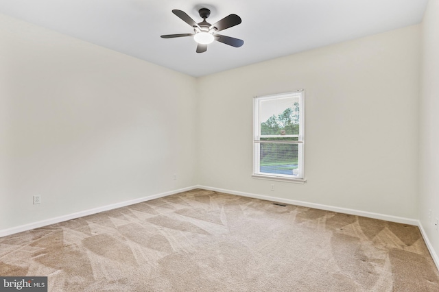 3547 Green Spring Rd, Havre De Grace, MD 21078 - carpeted empty room with baseboards and a ceiling fan