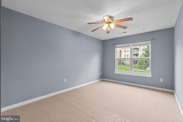 9150 Gracious End Ct Unit 104, Columbia, MD 21046 - carpeted spare room featuring a ceiling fan and baseboards