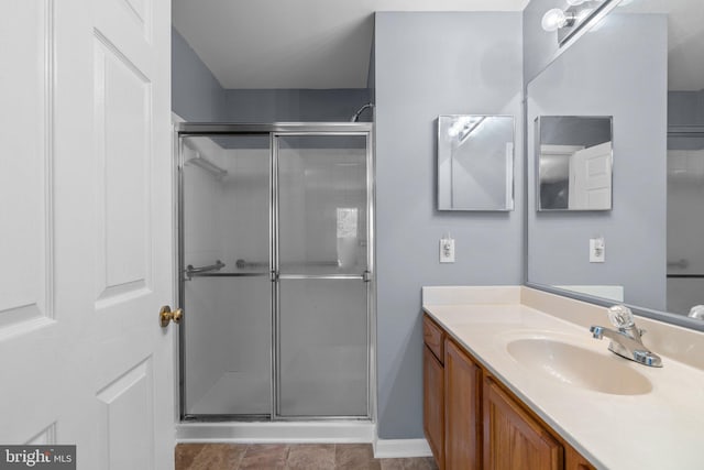9150 Gracious End Ct Unit 104, Columbia, MD 21046 - bathroom with a stall shower and vanity