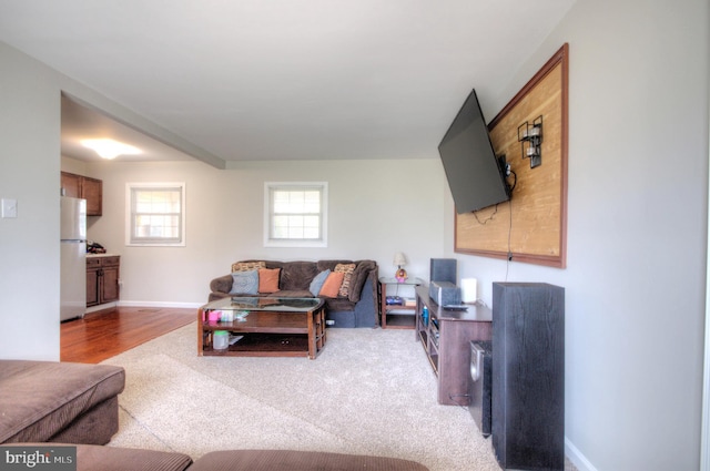 24 Edgewater Ln, Willingboro, NJ 08046 - living room with baseboards