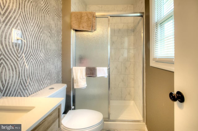 24 Edgewater Ln, Willingboro, NJ 08046 - full bath featuring a shower stall, toilet, and vanity