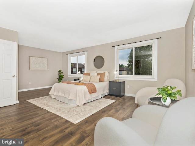 8822 Stauffer Rd, Walkersville, MD 21793 - bedroom with baseboards and dark wood-type flooring