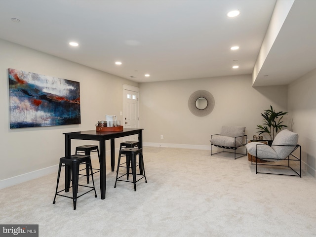 827 Janice Dr, Annapolis, MD 21403 - dining room with carpet floors, recessed lighting, and baseboards