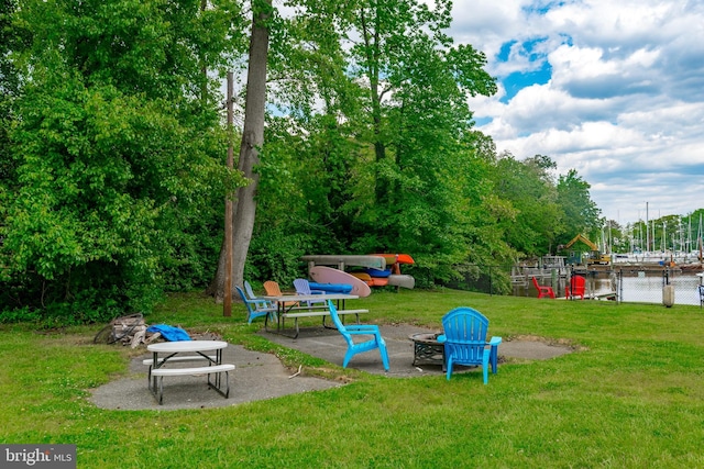 827 Janice Dr, Annapolis, MD 21403 - view of play area with a fire pit