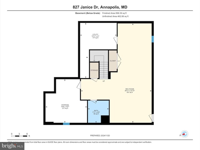 827 Janice Dr, Annapolis, MD 21403 - property floor plan