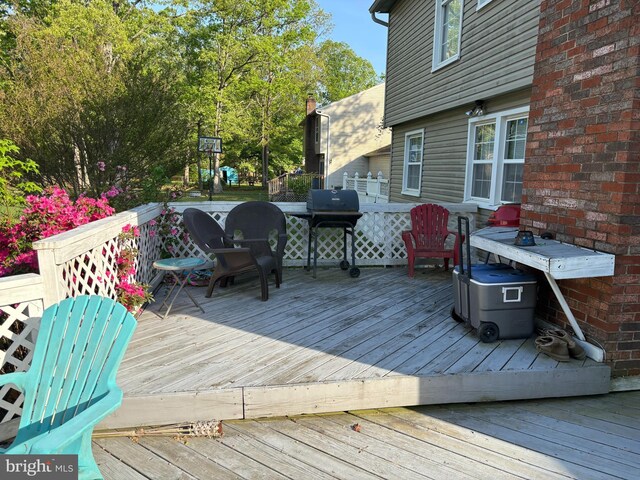 11726 Lancelot Dr, Waldorf, MD 20601 - deck featuring grilling area