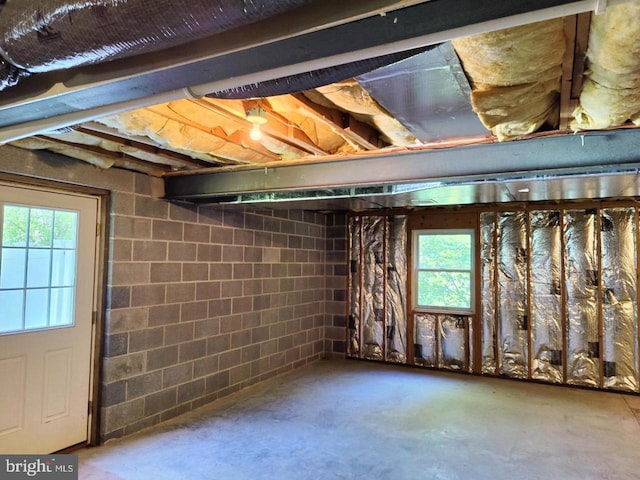 576 Kelker St, Oberlin, PA 17113 - below grade area featuring healthy amount of natural light and concrete block wall