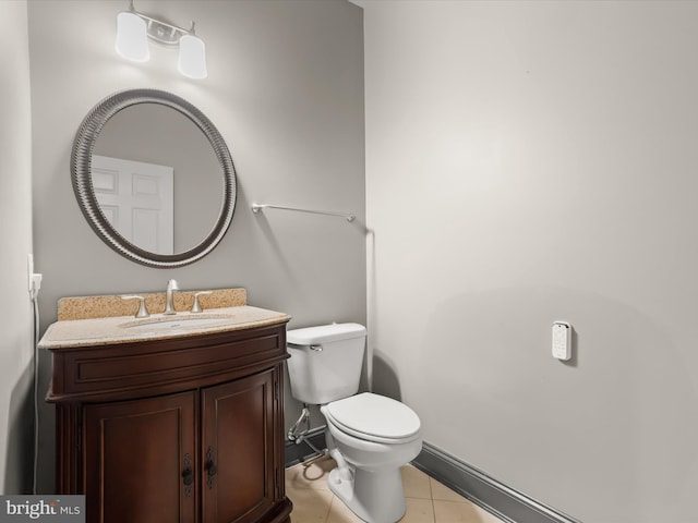 12810 Macbeth Farm Ln, Clarksville, MD 21029 - half bathroom featuring tile patterned floors, vanity, and toilet