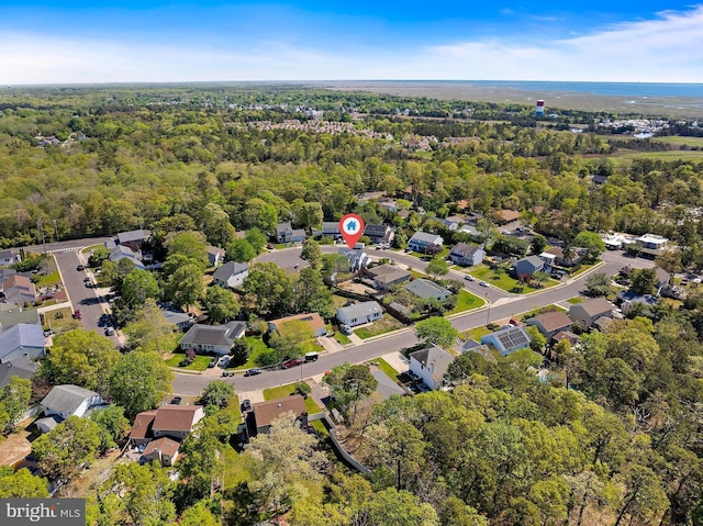 115 Holly Ct, Tuckerton, NJ 08087 - aerial view of property and surrounding area with a heavily wooded area and nearby suburban area