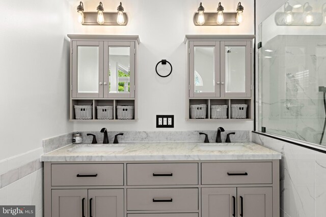 115 Holly Ct, Tuckerton, NJ 08087 - bathroom with a marble finish shower and double vanity