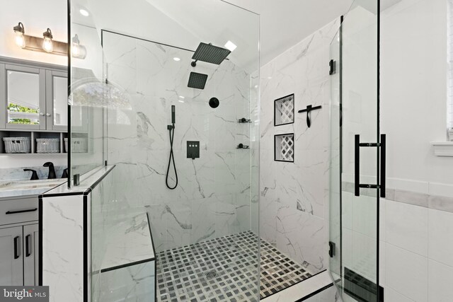 115 Holly Ct, Tuckerton, NJ 08087 - full bath with a marble finish shower and vanity