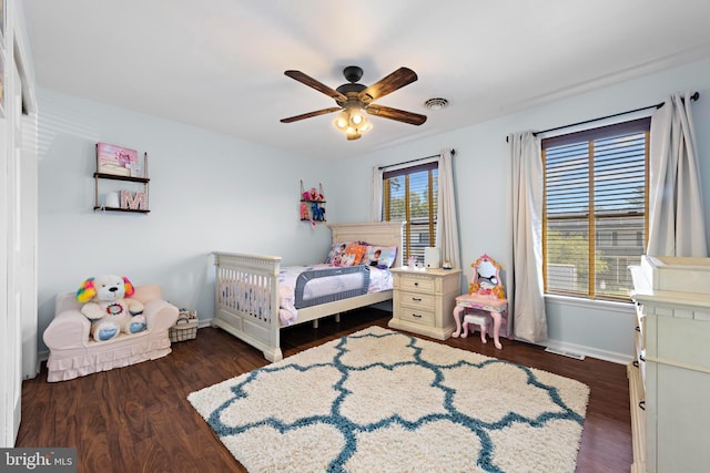 115 Holly Ct, Tuckerton, NJ 08087 - bedroom featuring wood finished floors, baseboards, and ceiling fan