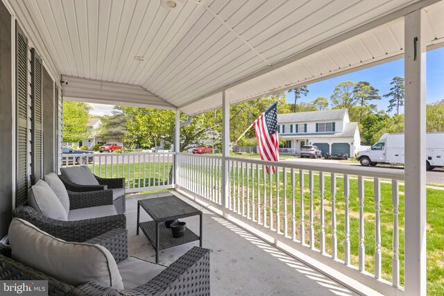 115 Holly Ct, Tuckerton, NJ 08087 - view of patio with a porch