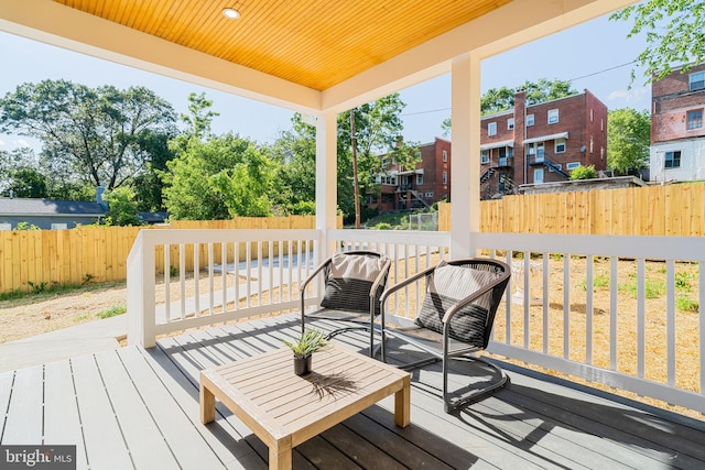 4620 Hunt Pl NE, Washington, DC 20019 - wooden terrace featuring fence
