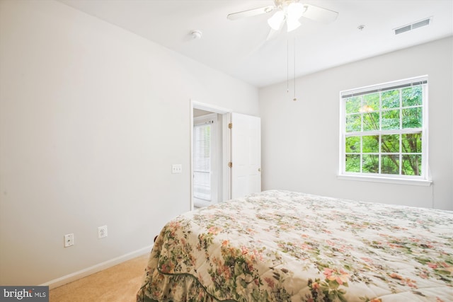 2604 Chapel Lake Dr Unit 107, Gambrills, MD 21054 - bedroom featuring light colored carpet, baseboards, and ceiling fan