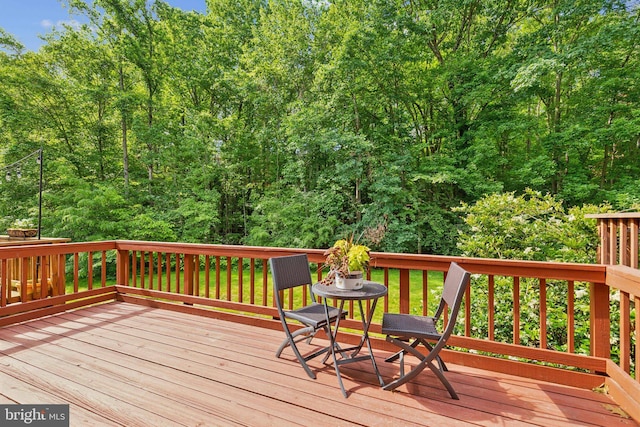 7879 Wintercress Ln, Springfield, VA 22152 - view of wooden deck