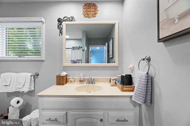 bathroom with vanity