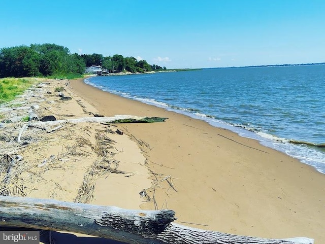 water view featuring nearby beach