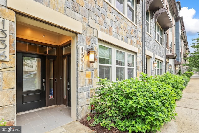 1334 S Quinn St, Arlington, VA 22204 - view of exterior entry with stone siding