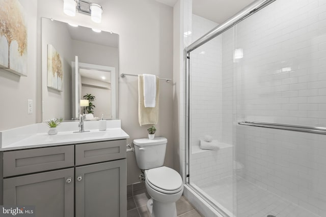 1334 S Quinn St, Arlington, VA 22204 - bathroom with a stall shower, toilet, and vanity