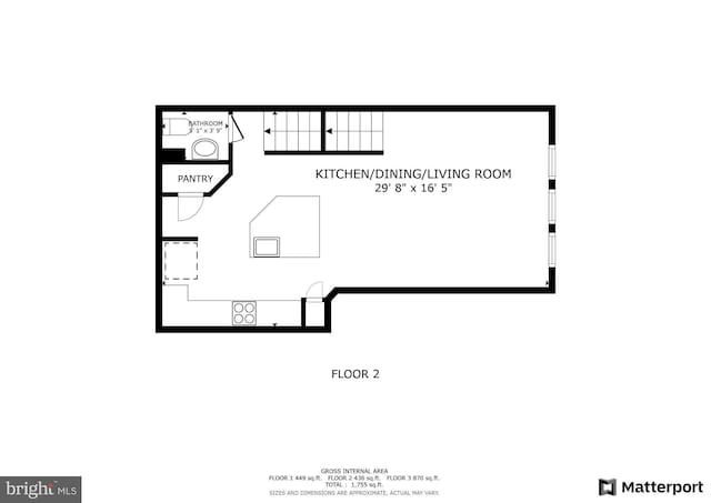 1334 S Quinn St, Arlington, VA 22204 - home floor plan