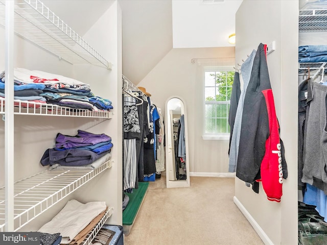 109 Galyn Dr, Brunswick, MD 21758 - walk in closet with carpet flooring and vaulted ceiling