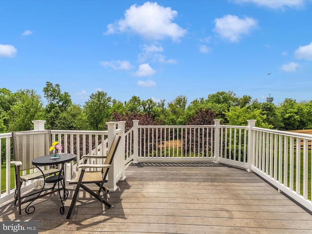 109 Galyn Dr, Brunswick, MD 21758 - view of wooden terrace