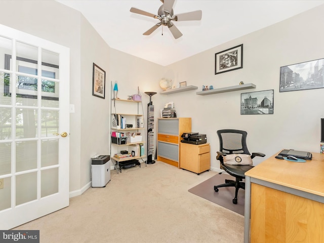 109 Galyn Dr, Brunswick, MD 21758 - office space featuring light colored carpet, ceiling fan, and baseboards