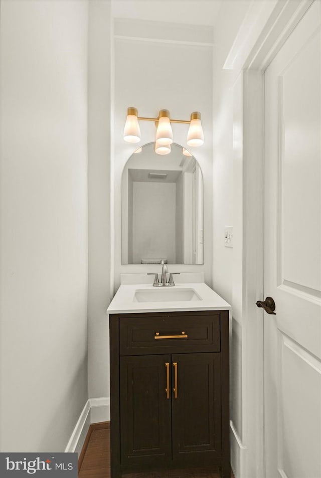 1127 Chesaco Ave, Rosedale, MD 21237 - bathroom featuring vanity and baseboards