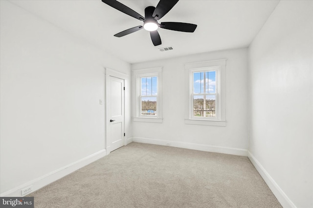 1127 Chesaco Ave, Rosedale, MD 21237 - spare room featuring carpet flooring, baseboards, and ceiling fan