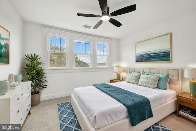 1127 Chesaco Ave, Rosedale, MD 21237 - carpeted bedroom with ceiling fan and baseboards