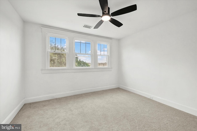 1127 Chesaco Ave, Rosedale, MD 21237 - empty room featuring carpet, baseboards, and ceiling fan