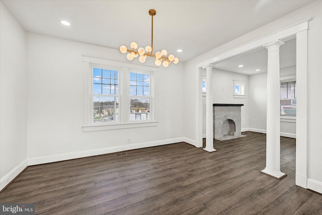 1127 Chesaco Ave, Rosedale, MD 21237 - unfurnished dining area featuring healthy amount of natural light, wood finished floors, baseboards, and recessed lighting