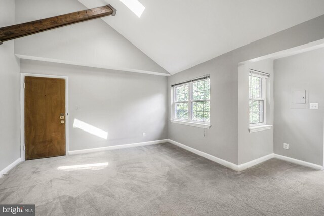 2101 N Taft St Unit 123, Arlington, VA 22201 - carpeted spare room with a skylight and electric panel