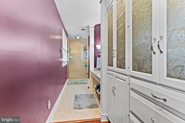 115 Diller Rd, New Cumberland, PA 17070 - entryway with light tile patterned floors and baseboards