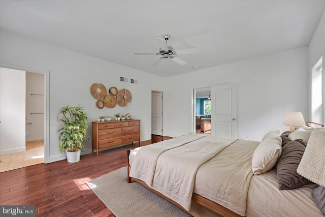 226 Crimson Ln, Elizabethtown, PA 17022 - bedroom featuring wood finished floors, baseboards, and ceiling fan