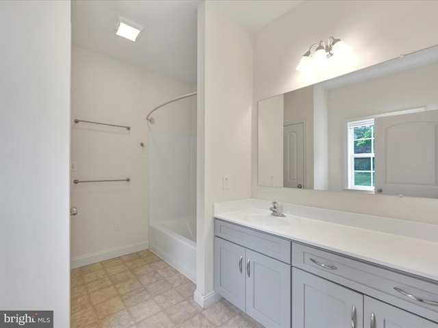 226 Crimson Ln, Elizabethtown, PA 17022 - full bath featuring vanity, shower / bath combination, and baseboards