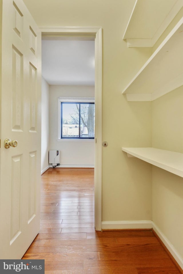 146 Monroe St Unit 101, Rockville, MD 20850 - corridor featuring wood finished floors and baseboards