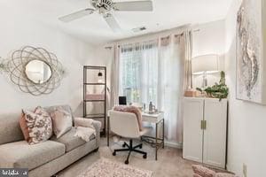 11050 Stonebrook Dr, Manassas, VA 20112 - office featuring ceiling fan