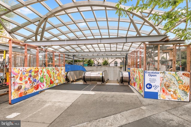 view of vehicle parking with a detached carport